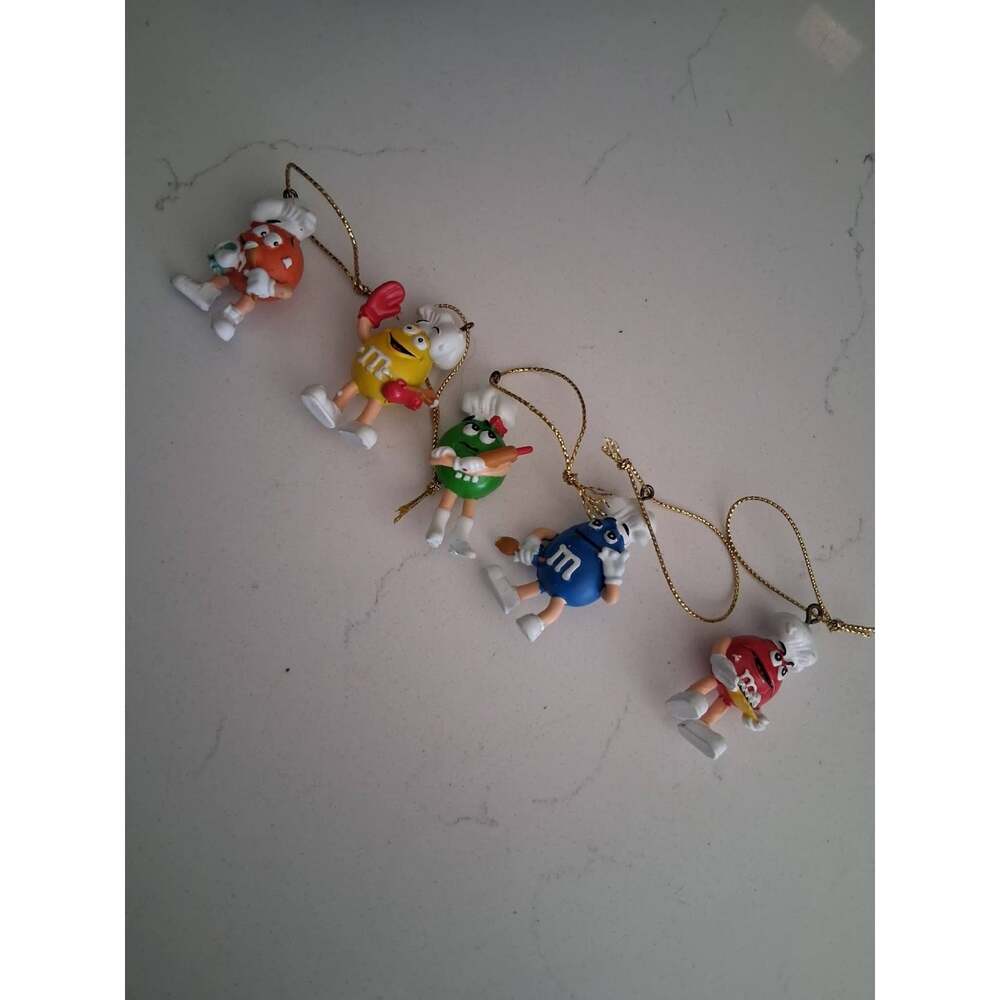 M&M collectible mini Christmas ornaments
